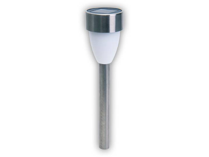 LED Solarleuchte NÄVE Cyral , silber (silberfarben), B:5,5cm H:36,5cm, Leuchten, LED Solarleuchte, Solar