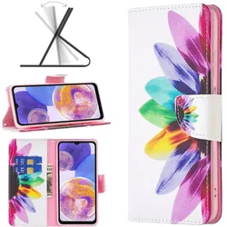 König Design Hülle Handy Schutz für Samsung Galaxy A23 Case Cover Tasche Wallet Etui 360 Grad (Samsung Galaxy A23), Smartphone Hülle, Gelb
