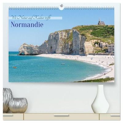 Normandie – Wo Natur auf Kultur trifft (hochwertiger Premium Wandkalender 2027 DIN A2 quer), Kunstdruck in Hochglanz