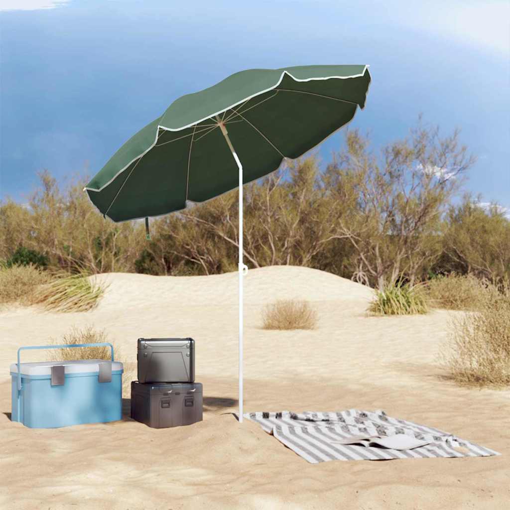 vidaXL Parasol de jardin polyester 170T Vert