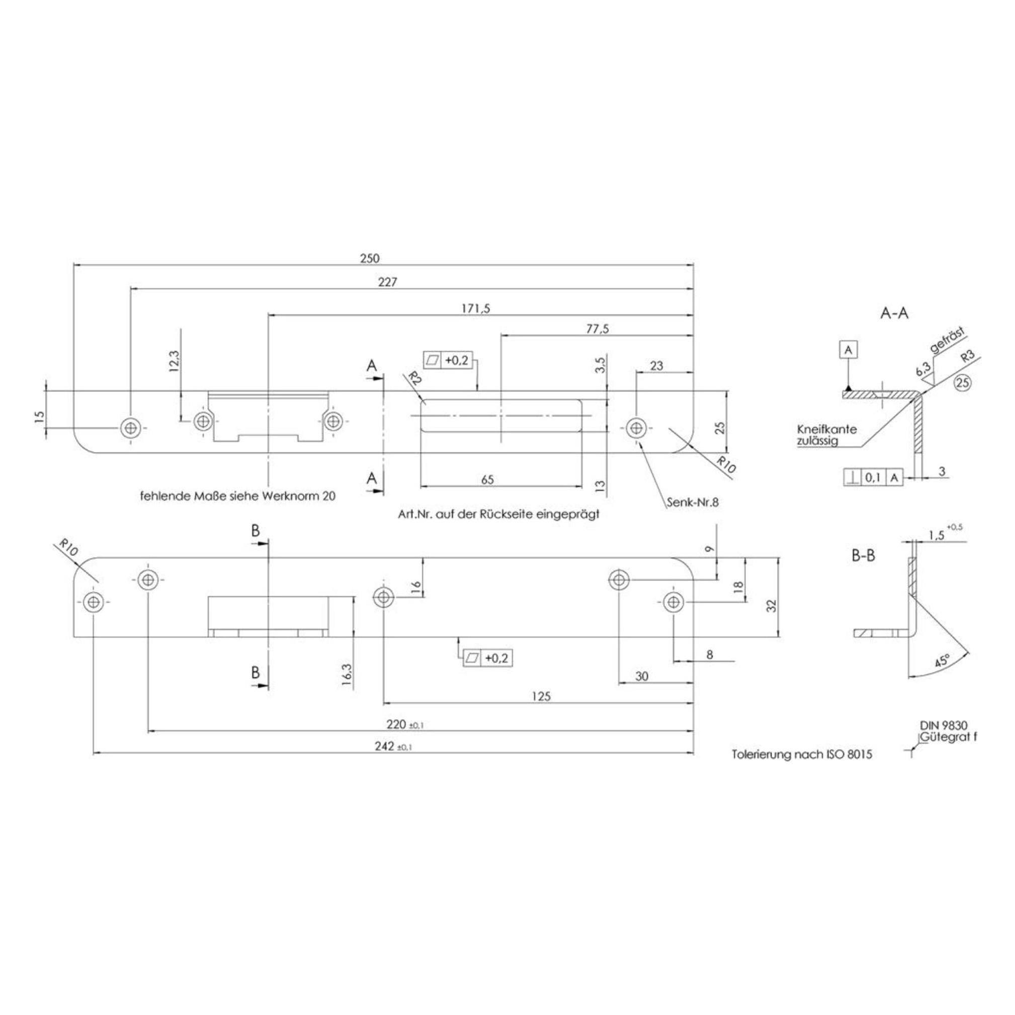 Magni Format 4015501100506 - winkel-schliessblech DL Nr. 15 - 3E hell verz. (Schliessblech) (4015501100506)