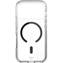 tech21 Apple iPhone 18 Pro/17 Pro EvoCrystal MagSafe Clear/Black (Apple iPhone 17 Pro), Smartphone Hülle, Schwarz, Transparent