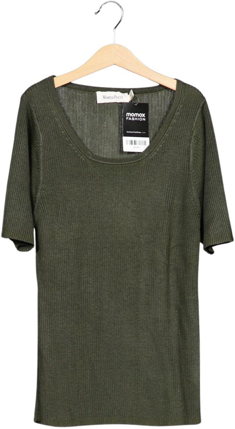 Marco Pecci Damen T-Shirt, Grün, Gr. S, Viskose / Baumwolle - Second Hand