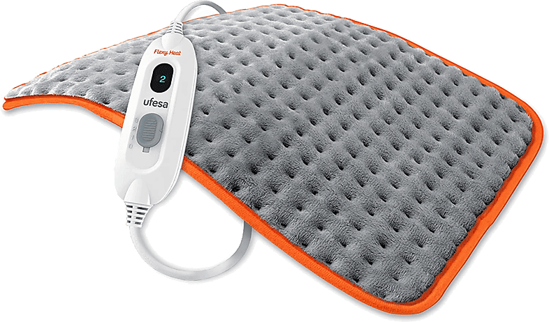 Almohadilla eléctrica - Ufesa Flexy Heat Colors 10105381, 100 W, 3 Niveles, Gris