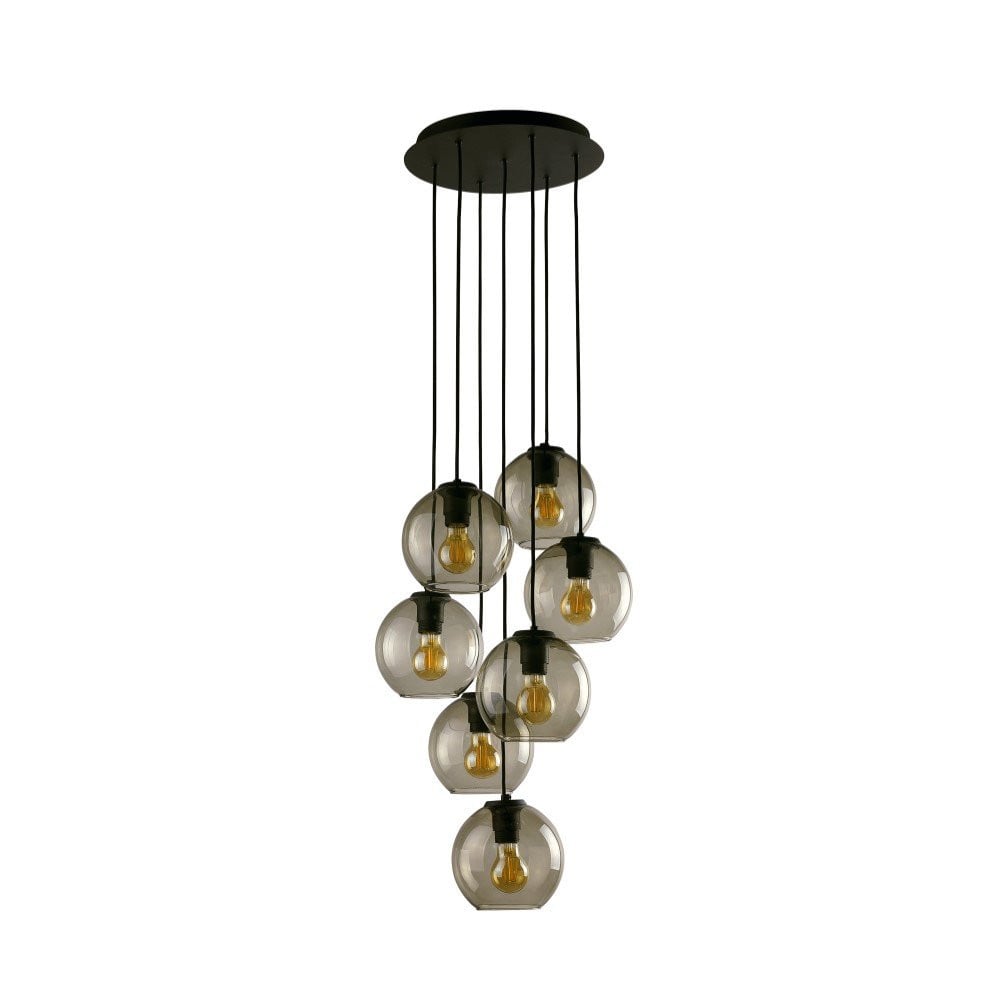 Lyora Vetro Glazen Vide Hanglamp - Zwart/Transparant
