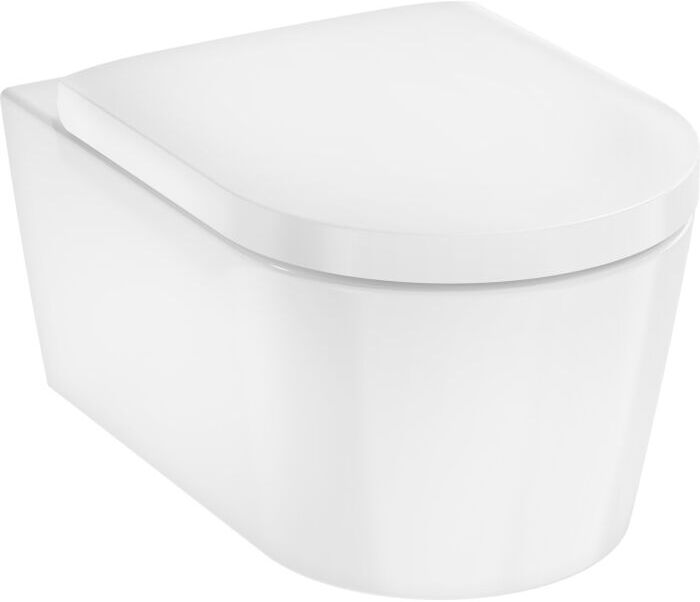 Hansgrohe EluPura S Wand-WC 60292450 mit WC-Sitz, weiß