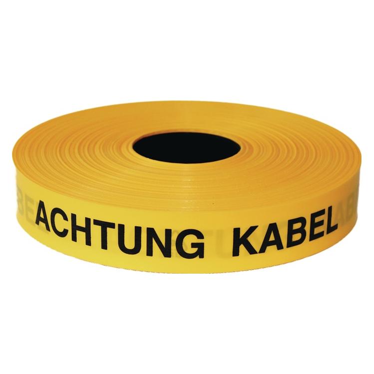 Kelmaplast Trassen-Warnband 250 m Achtung Glasfaserkabel gelb (40 mm) (4022153110418)