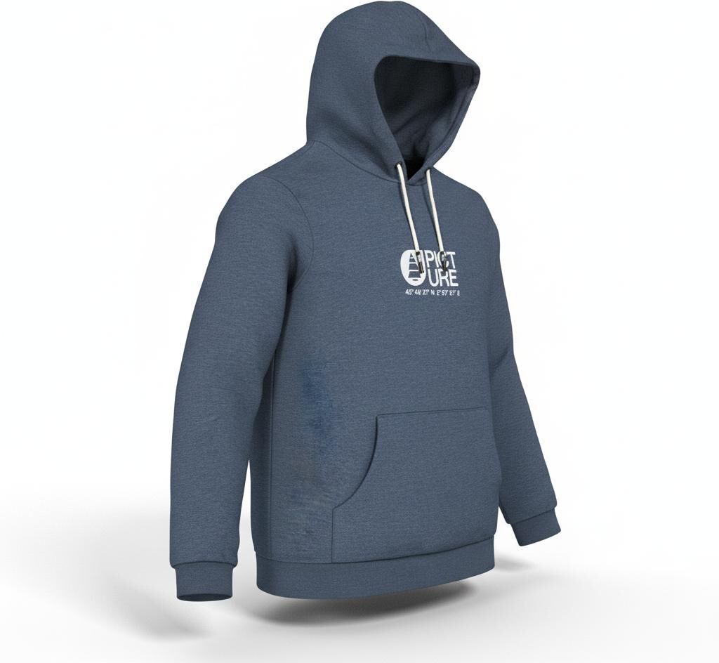 Picture  - Basement Hoodie Dark Blue Melange - S - Sweat