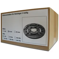 Sanpro Distanzscheibe für Stelzlager 2-teilig, Höhe 4 mm