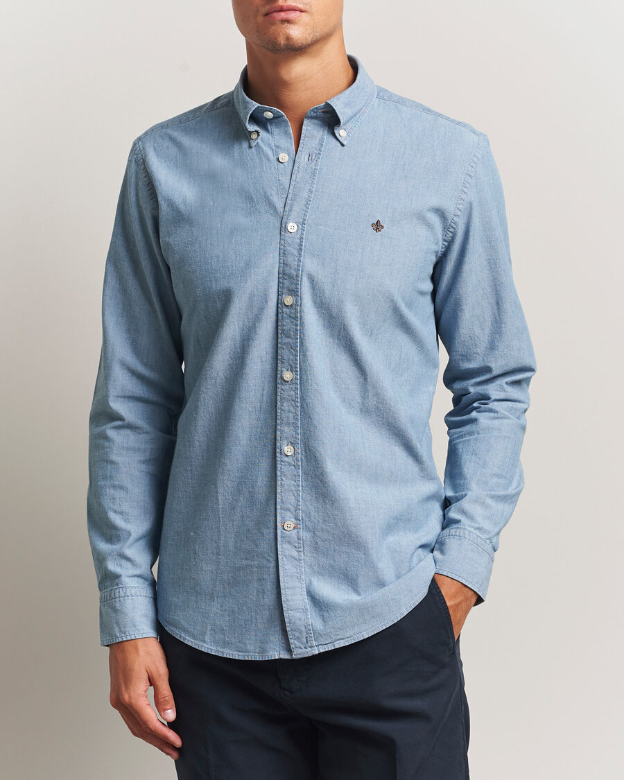 Morris Chambray Shirt Blue men M Blå