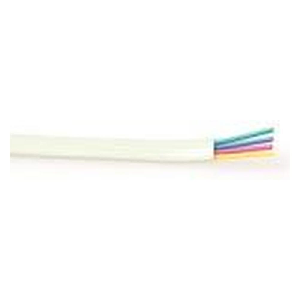 ACT Modular flatcable 4 conductors white. Conductors: 4 Modular cable 4c white 100m (TD604W)