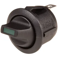 WS R13-112 LPLB - Kipphebelschalter rund, 1x Ein - Aus, teilbel. gn