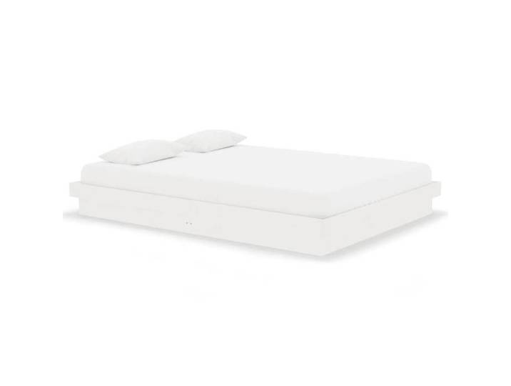 Mode Meuble de chambre - vidaxl - Cadre de lit sans matelas - blanc bois massif 140x190 cm - pour maison N1B14608