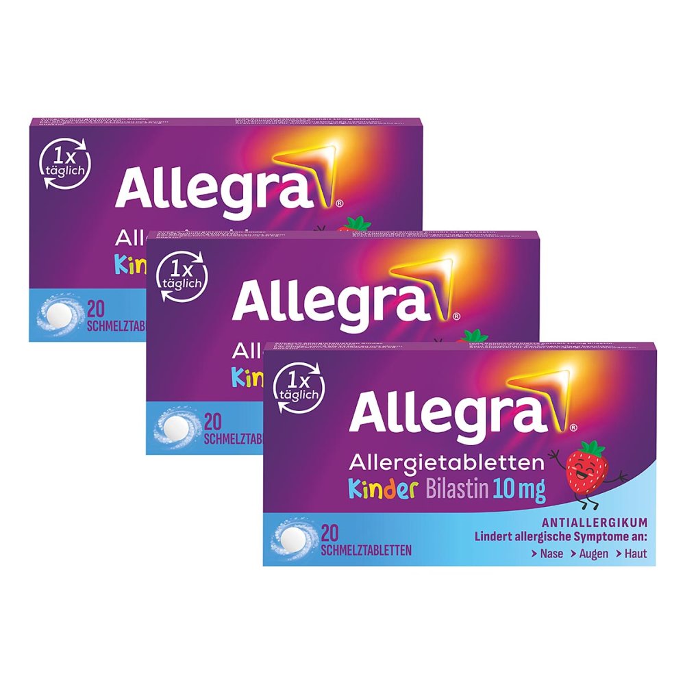 A. Nattermann & Cie GmbH Allegra Allergietabletten für Kinder – Schmelztabletten 08104470