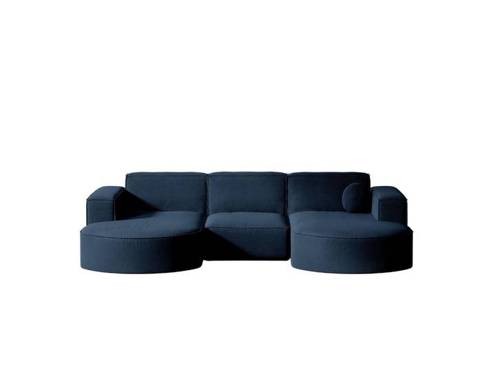 Kaiser Möbel Gartenecksofa U-Form Garten Modena Studio Sofa-U Patio Marineblau, Blau, Holz, Füllung: Komfortschaum, L-Form,L-Form, 165x78x299 cm, Gartenmöbel, Loungemöbel, Gartensofas & Loungesofas