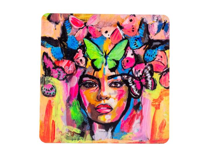 Carolina Gynning Coming back to life onderzetter 9x9 cm Multi