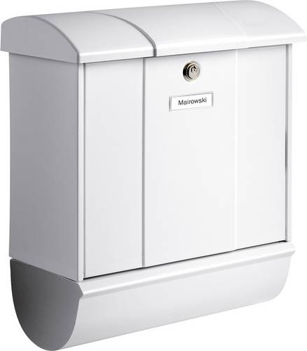 Burg Wächter OLYMP-Set 91600W Briefkasten Stahlblech Weiß