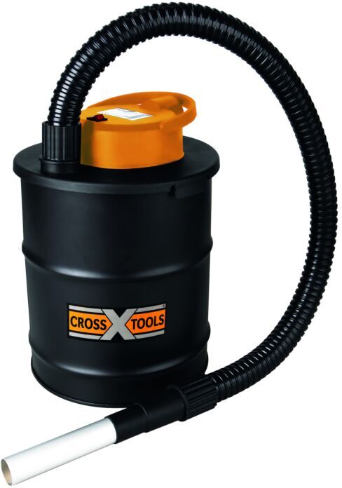 T.I.P. CROSS TOOLS Aschesauger - Kaminsauger, 12 l, 600 W, 150 mbar,  inkl. HEPA-Filter, CAS 600 CN, 68523