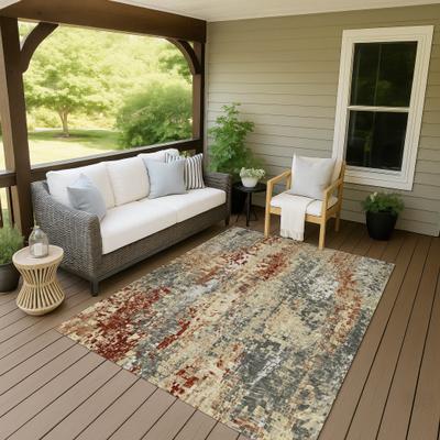 Addison Rugs Machine Washable Indoor/ Outdoor Abstract Pixels Chantille Rug