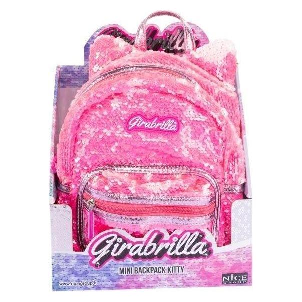 Nice Rucksack Girabrilla Katze Rosa (02508A)