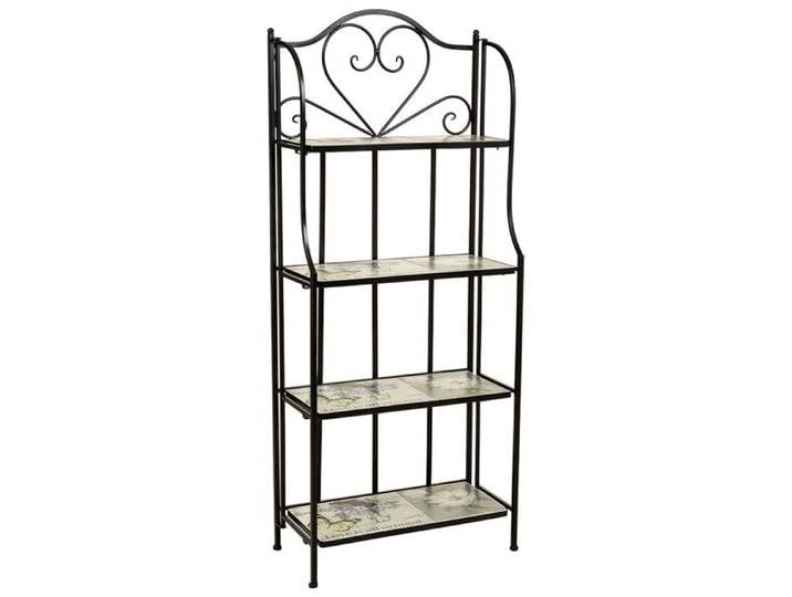 Étagère en mosaïque et fer forgé 57 x 27 x 133h cm