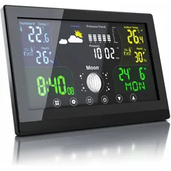 Bearware Funk Wetterstation, Wetterstation, Schwarz