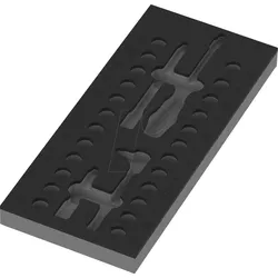 WERA 05137316001 - Schaumstoffeinlage Zyklop VDE Knarre Set 1, 1/4", ohne Werkzeug