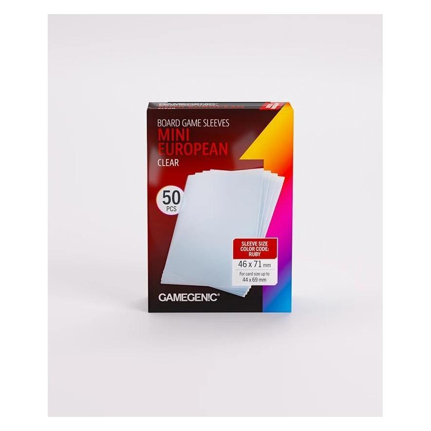 Gamegenic : Board Game Sleeves - Mini European (46x71 mm) - Clear - 50 sztuk (4251715419809-4251715419809)