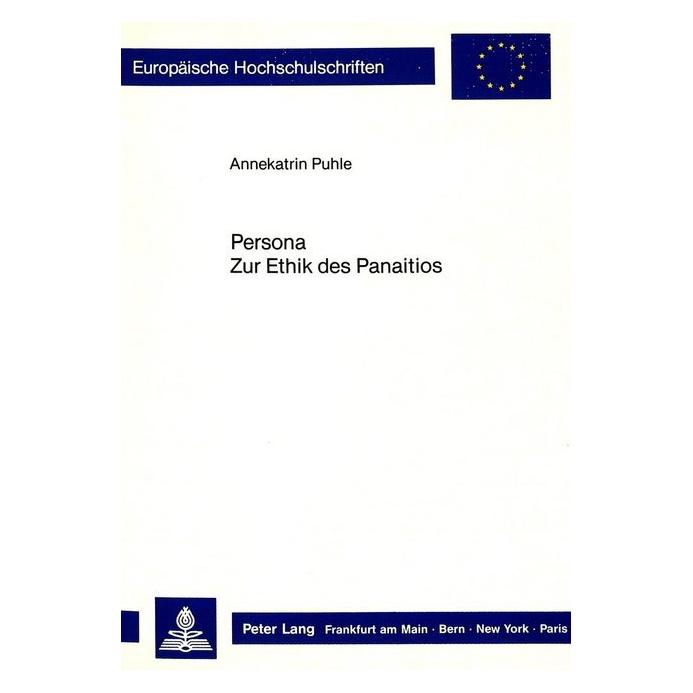 Peter Lang Persona. Zur Ethik des Panaitios (Softcover, Annekatrin Puhle) (56032533)