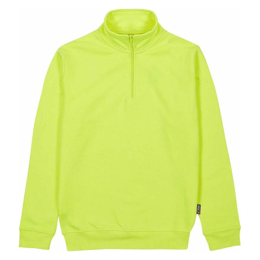 Upower Kurzes Sweatshirt mit Reissverschluss Gelb Fluo Grösse (M) (EY295YY)