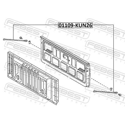 FEBEST Motorhaubenzug 01109kun26 für JAC TOYOTA