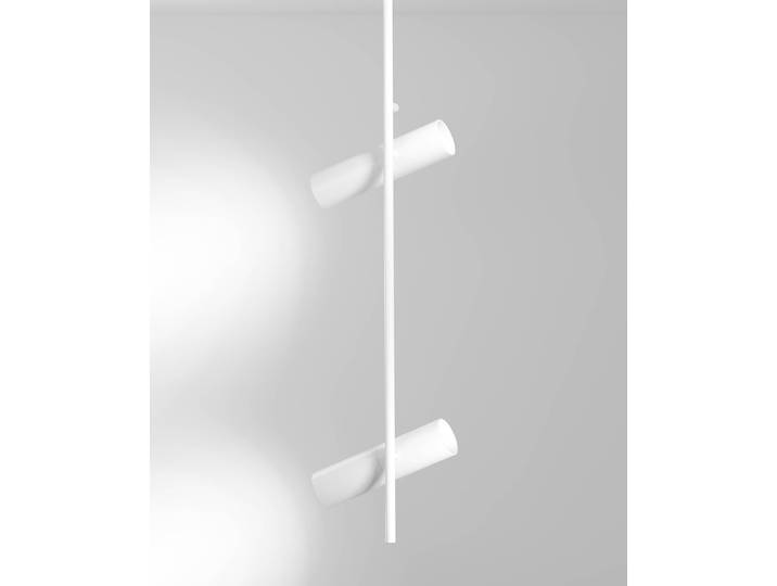 Plafonnier Elti Ø 5cm Blanc 2 Aluminium GU10