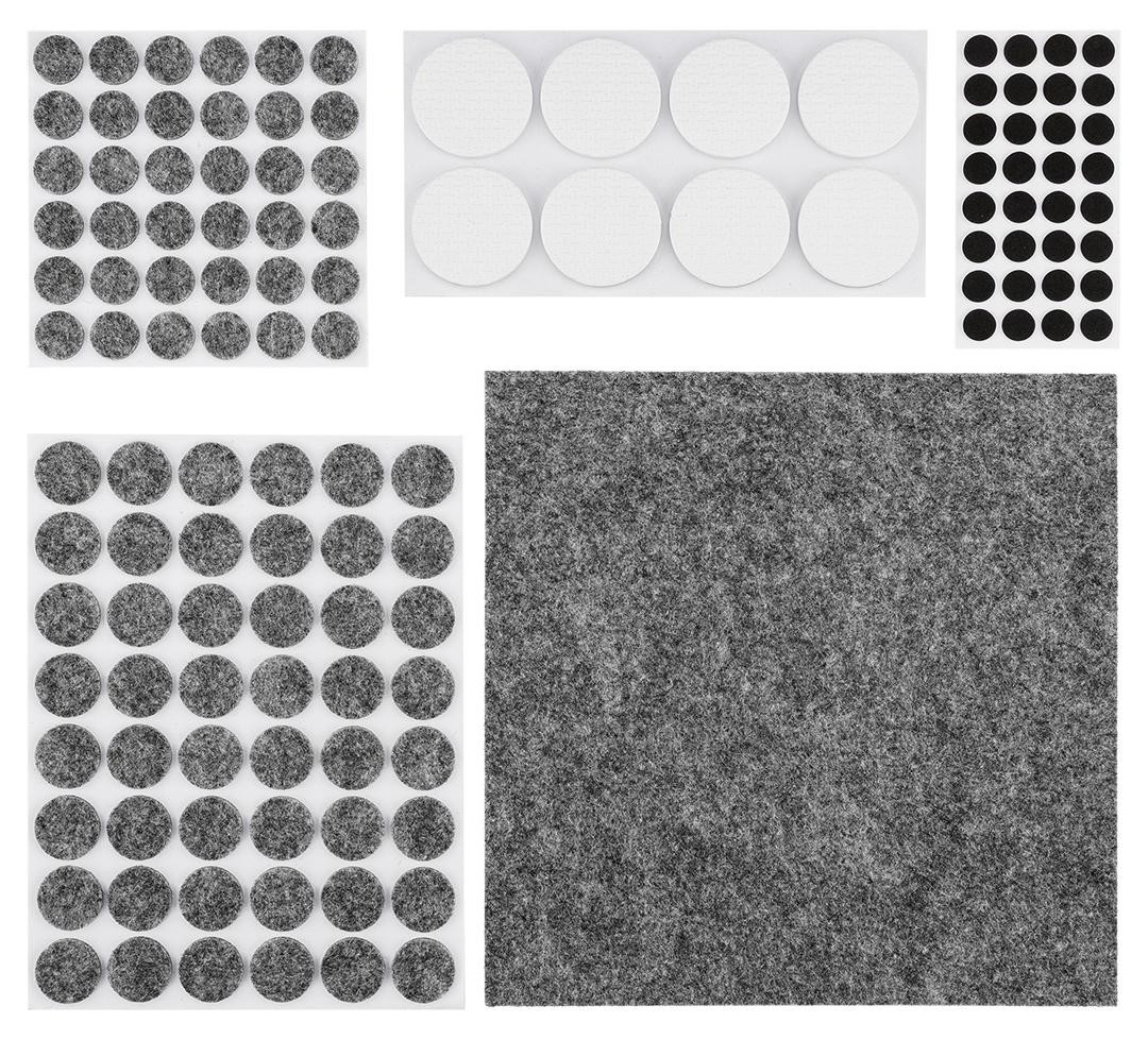 Neo Tools Zelfklevende vilt- en EVA-schuimrubberpads, 125 stuks
