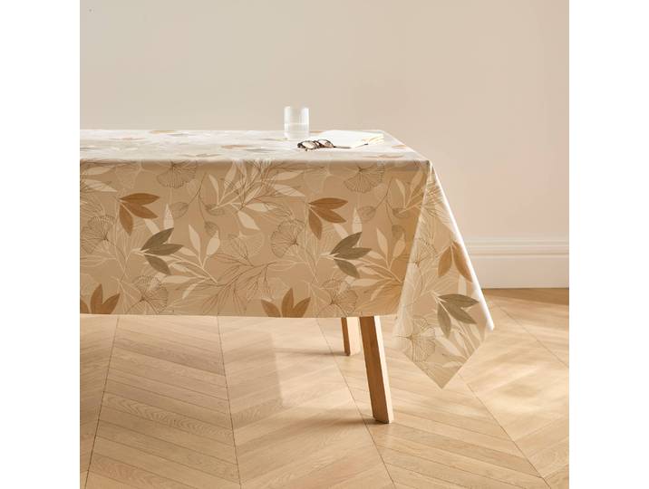 Nappe toile cirée imprimé gingko - Blancheporte