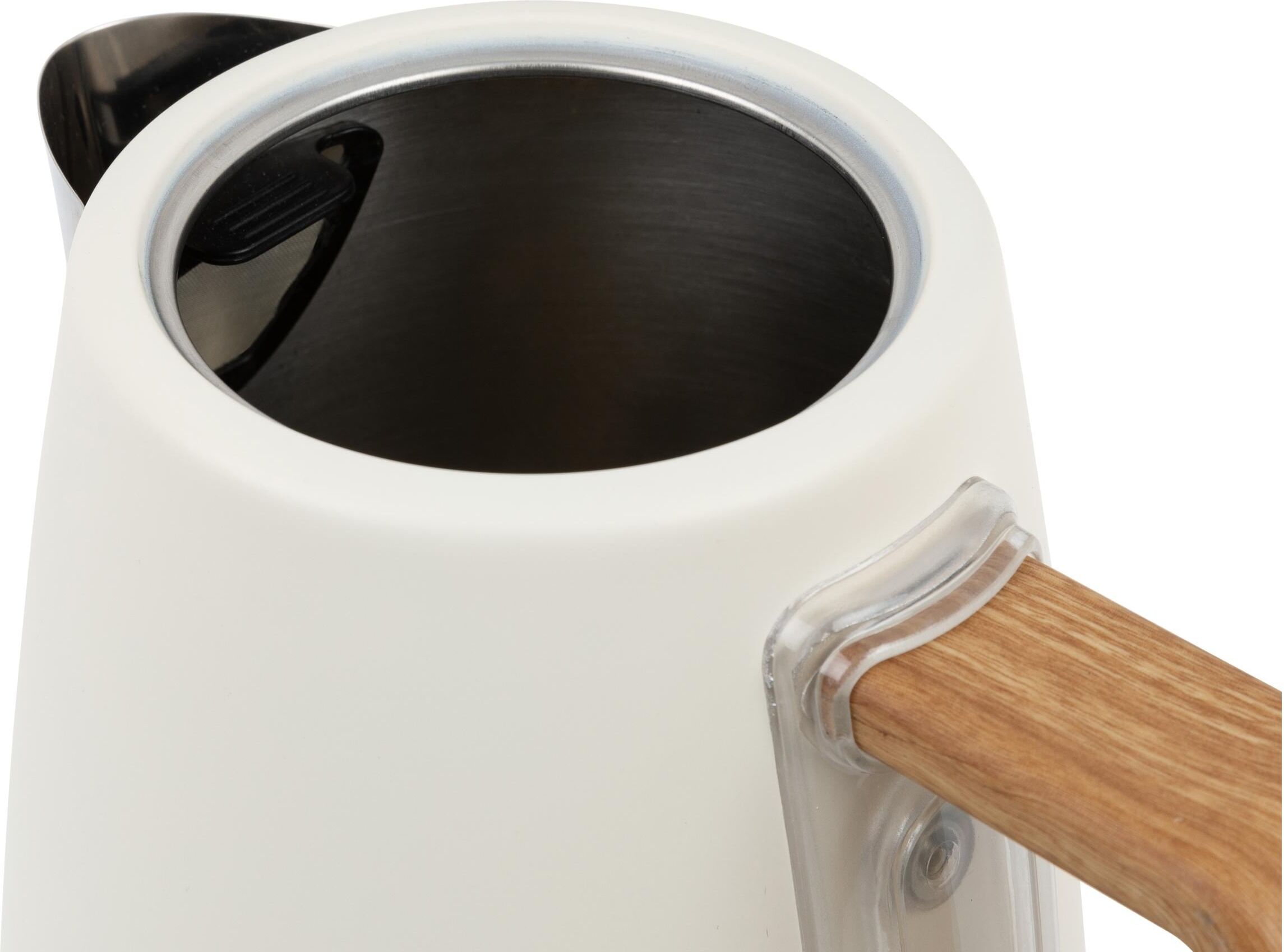 FURBER Wasserkocher "Wasserkocher Creu/Holz", beige (natur), Wasserkocher, Wasserkocher natur Einheitsgröße