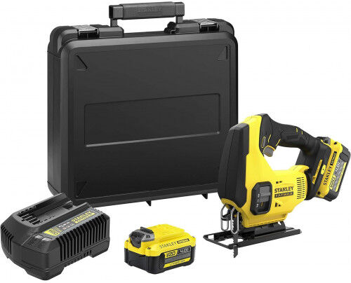 Stanley SFMCS600M2K-QW FatMax V20 Scie sauteuse (18V/2x4,0Ah), coffret