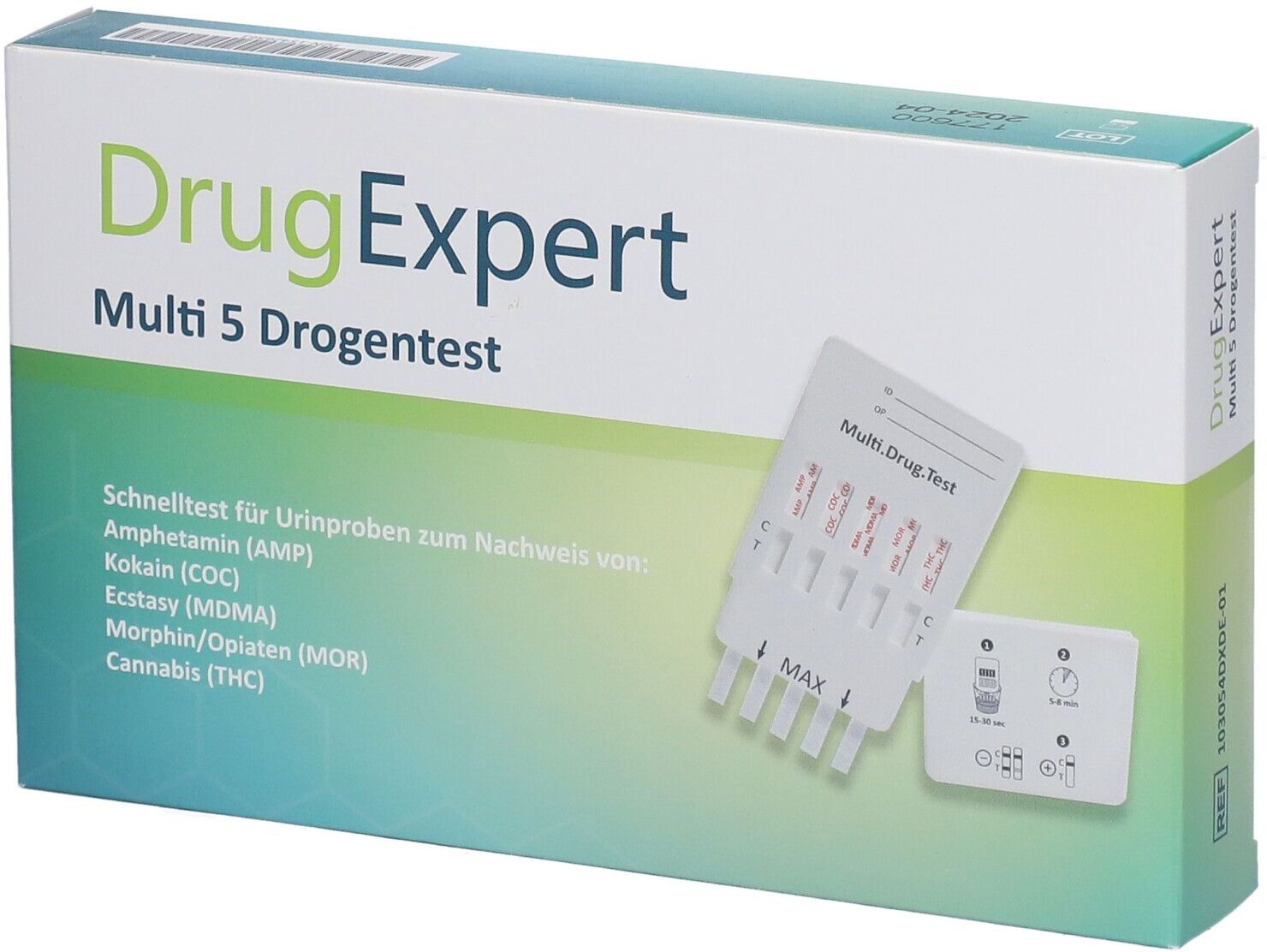 No Brand Drug Expert Multi 5 AMP COC Mdma MOR THC Teststr. 1 St Teststreifen