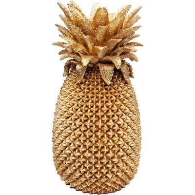 Dekovase KARE DESIGN "Deko Vase Pineapple 50cm", gold (goldfarben), B:23,5cm H:50cm T:23,5cm, Vasen