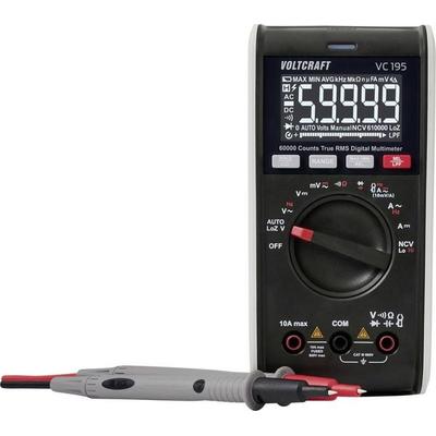 VOLTCRAFT VC195 Hand-Multimeter LoZ TRMS CAT III 600V Anzeige (Counts): 60000