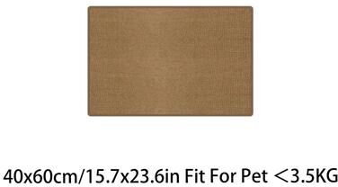 Inspired Living Premium Cat Scratching Mat Sofa Protector Rug brown S