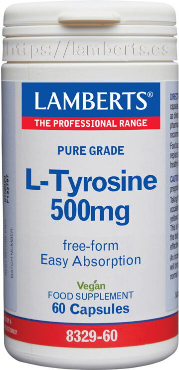 Lamberts L-Tirosina 500 Mg 60 Cápsulas