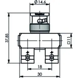 Telegärtner BNC-Y-Adapter 100123516