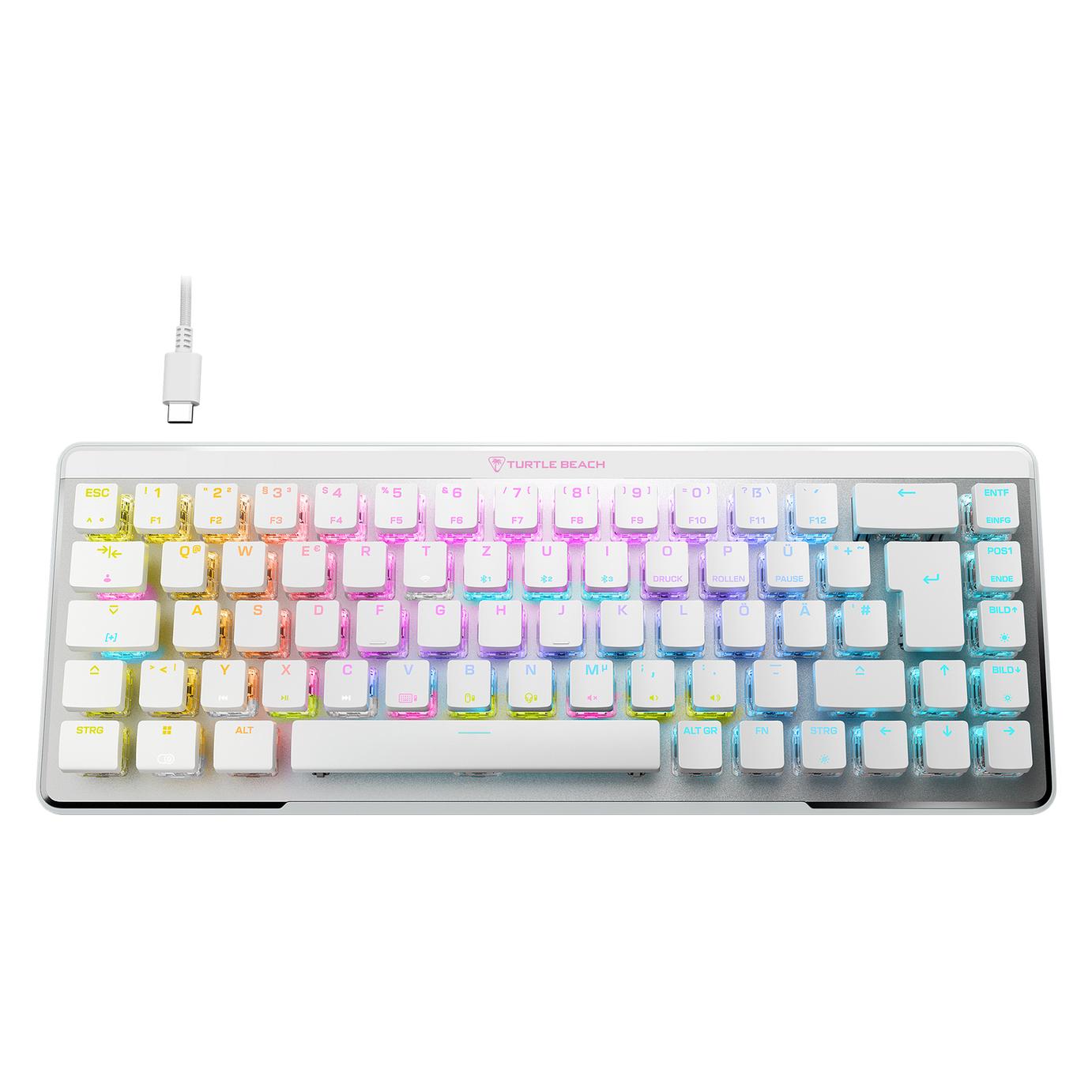 Turtle Beach Vulcan II Mini Air Gaming-Tastatur, Weiss (DE, Kabellos) (TBK-3101-12-DE)
