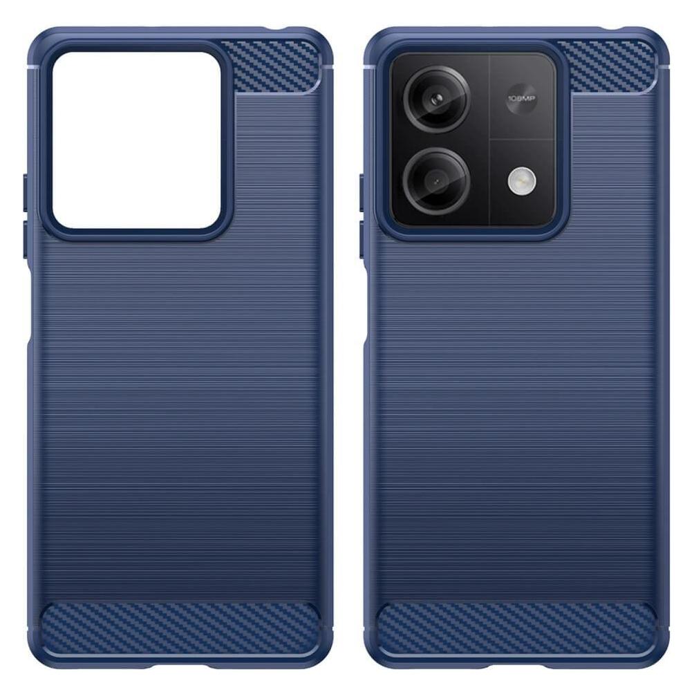 Cover-Discount Xiaomi Redmi Note 13 5G - Metall Carbon Look blau (Xiaomi Redmi Note 13 5G) (660176124C)