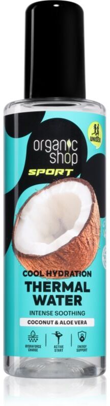 Organic Shop Sport Coconut & Aloe Vera thermal water with moisturising effect 200 ml
