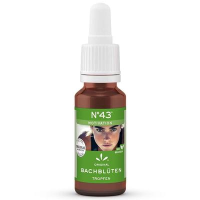 Bachblüten Nr.43 Motivation Tropfen 20 ml zum Einnehmen