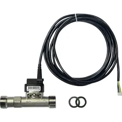 VFS Kombisensor aus Edelstahl für 2 bis 40 l/min und 0 bis 100 °C mit 3/4'' AG