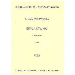 Erwartung für Streichquartett Studienpartitur, Fachbücher von Olga Widawska