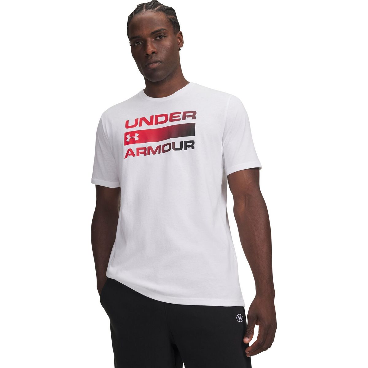 Under Armour Team Issue Wordmark SS white black (102) M 1329582-102-MD