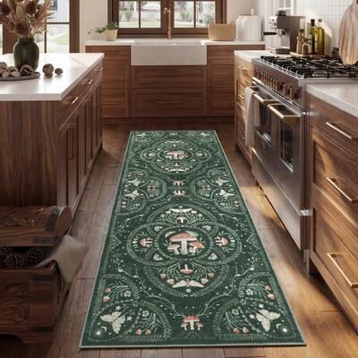 Garvee Mushroom Botanical Area Rugs for Living Room Bedroom